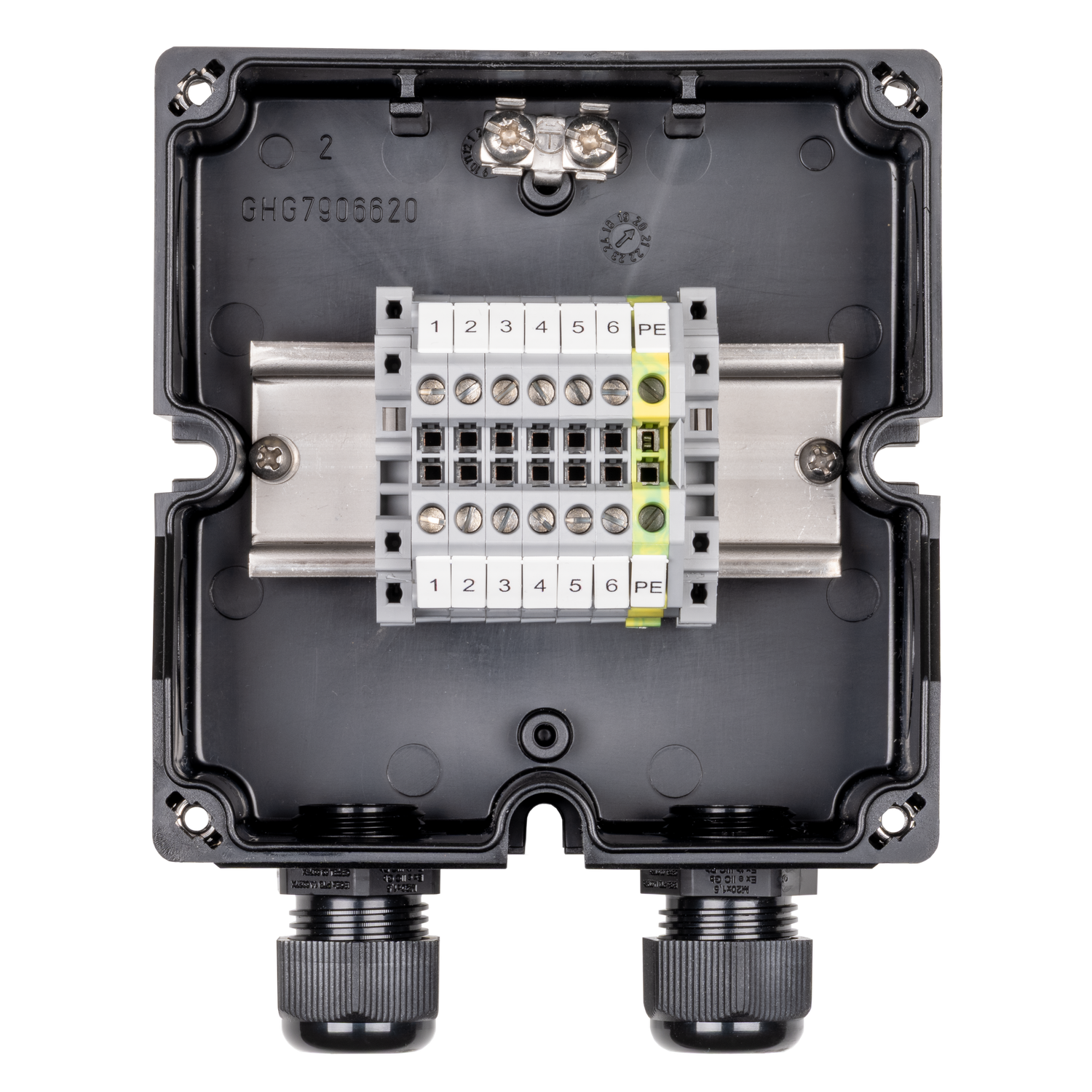 Terminal box 791 02, 2xM20u