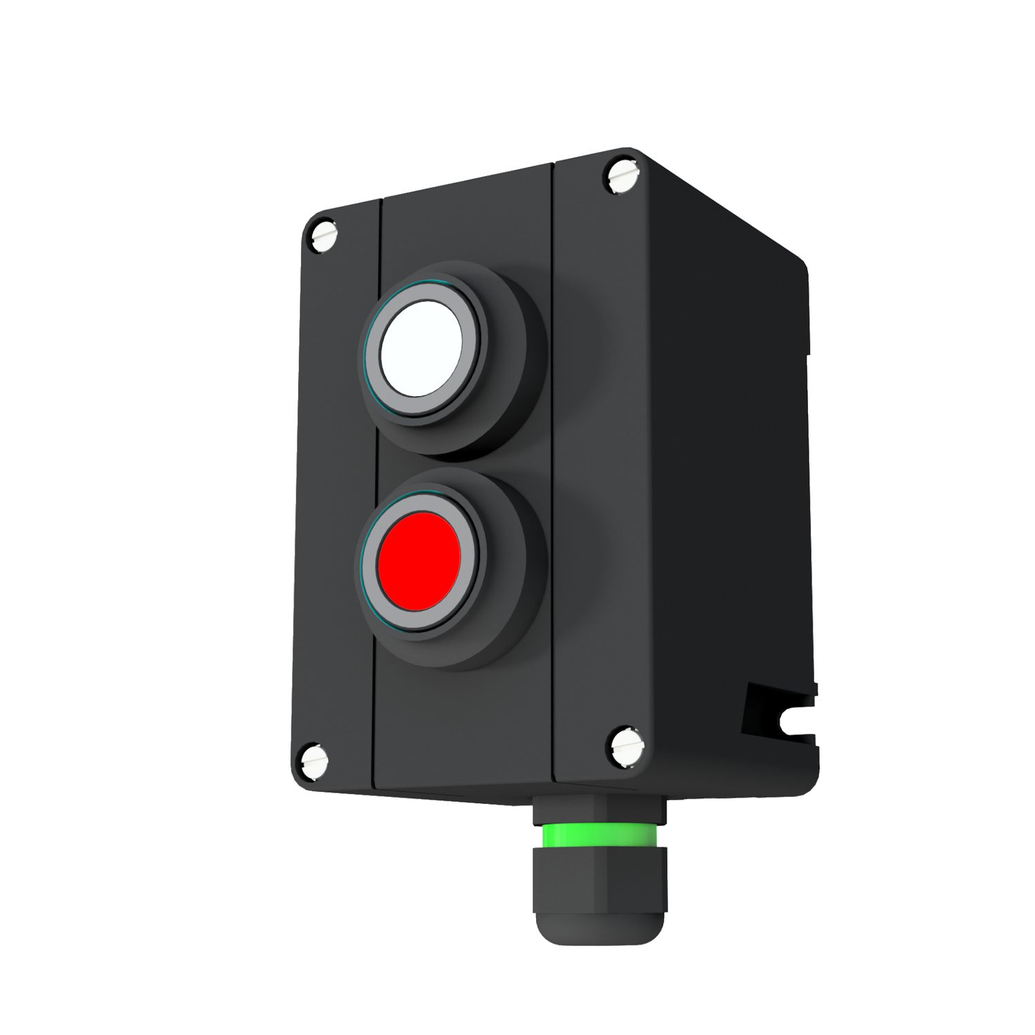 Control switch with 2x push button: 1x 2NO, 1x 2NC with 1x M25x1.5