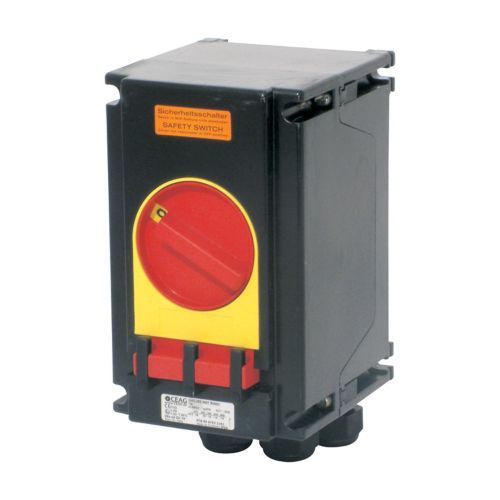 Safety switch emergency stop, 32 A, 3-pole, 2x M32, 1x M25