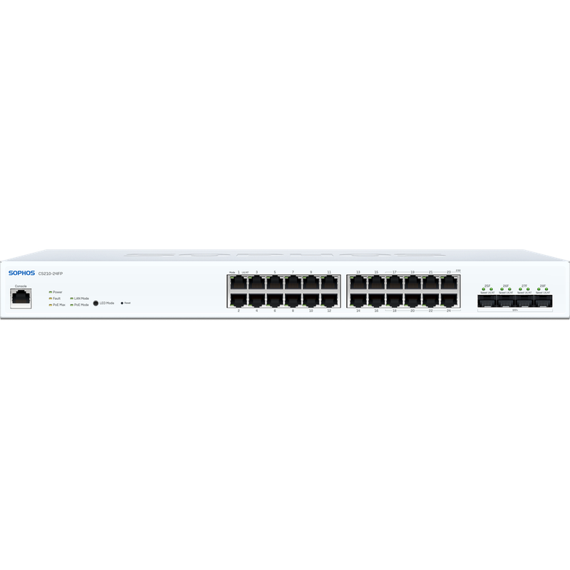 Sophos CS210-24FP Switch - 24 port (8x2.5G) with Full PoE - EU power cord