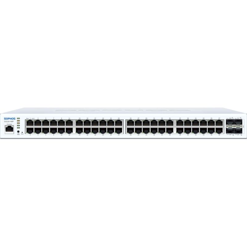 Sophos CS110-48P Switch - 48 port with PoE - EU power cord - Front