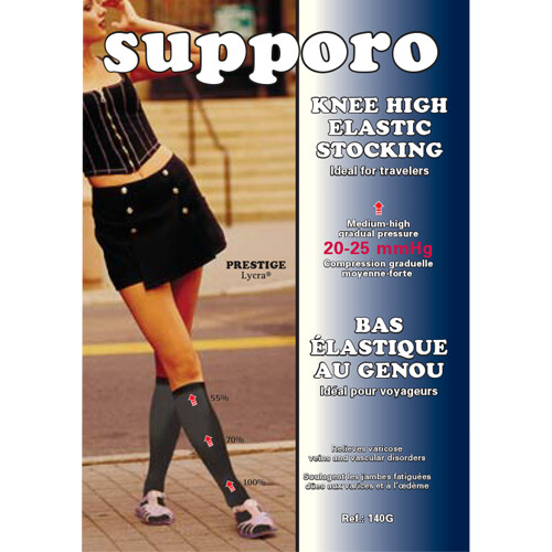 Suppporo Bas support 20-25 mmHg élastique au genou
