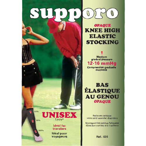 Supporo Knee High Elastic Support Stocking 12-16 mmHg