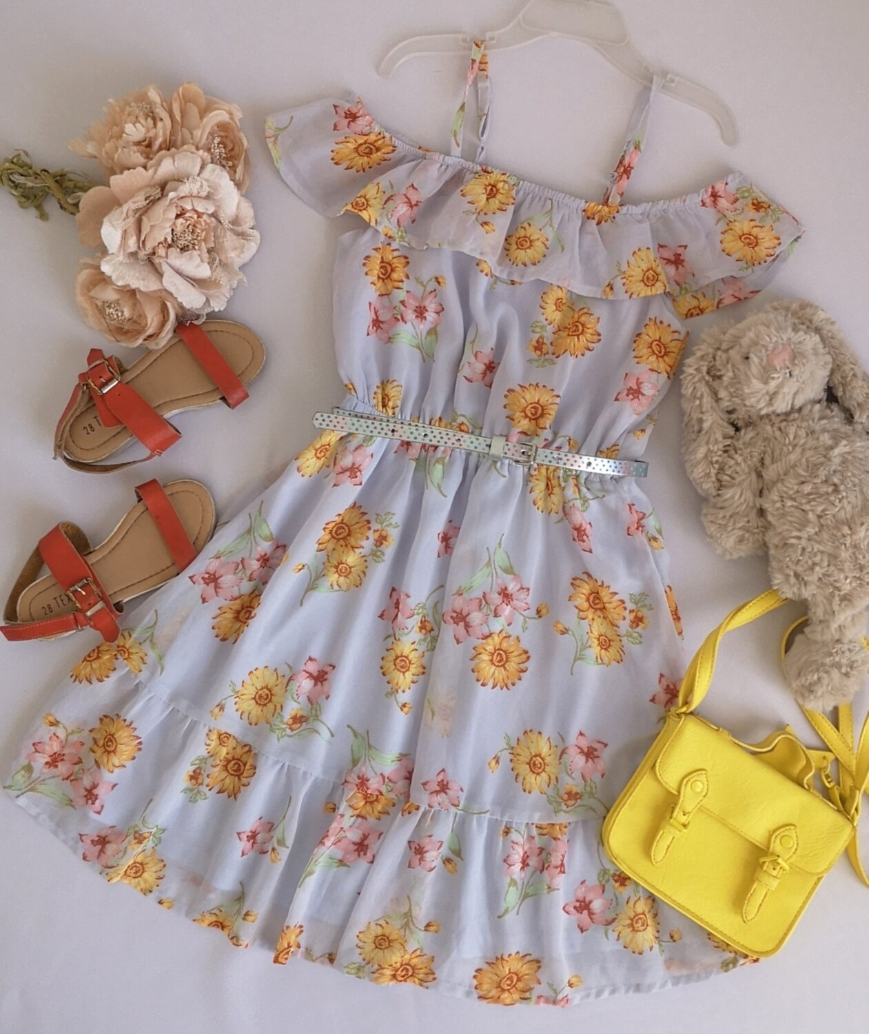 VESTIDO DE CHIFON INCLUYE CINCHO