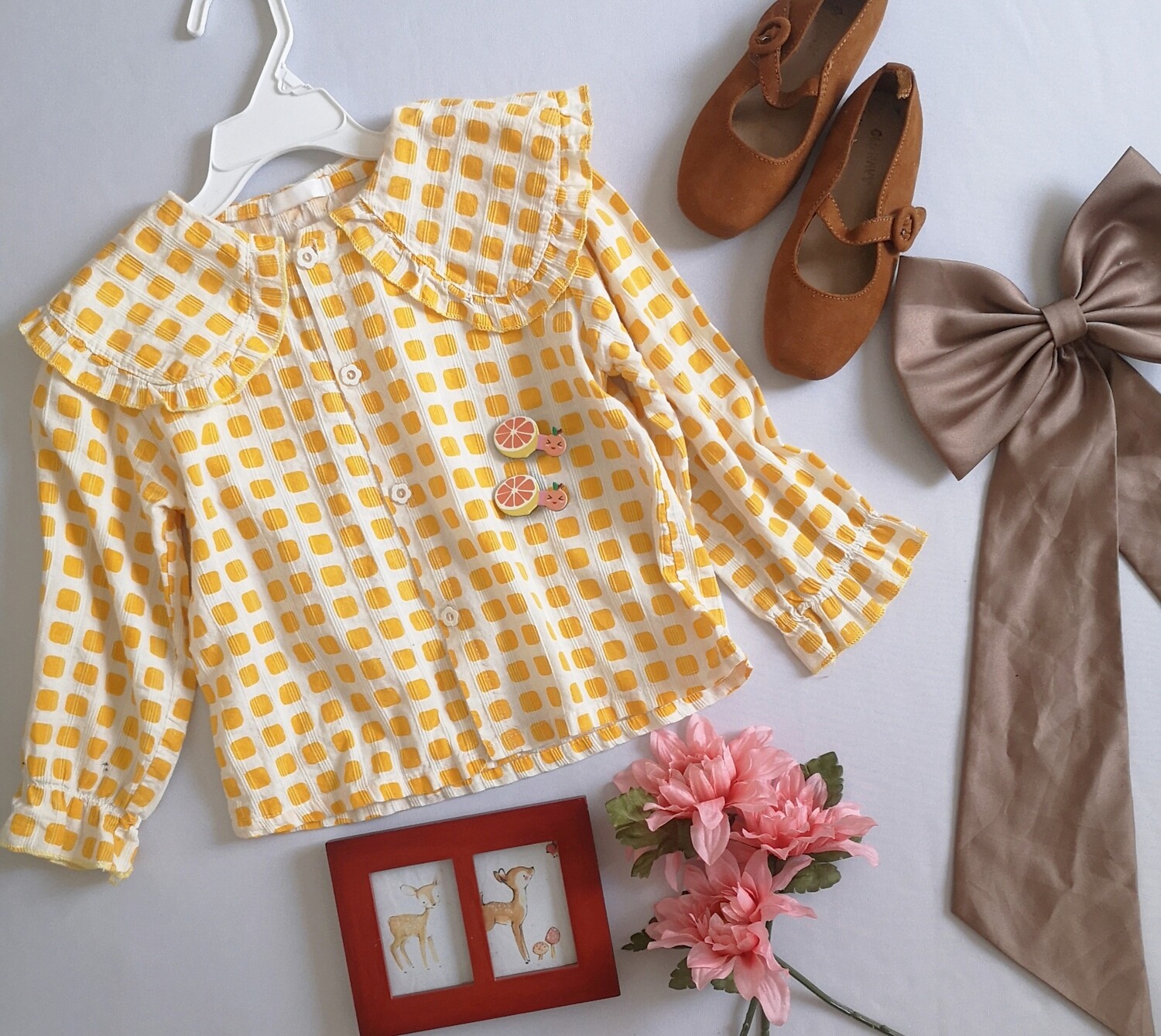 BLUSA CUELLO BEBE INCLUYE GANCHITOS