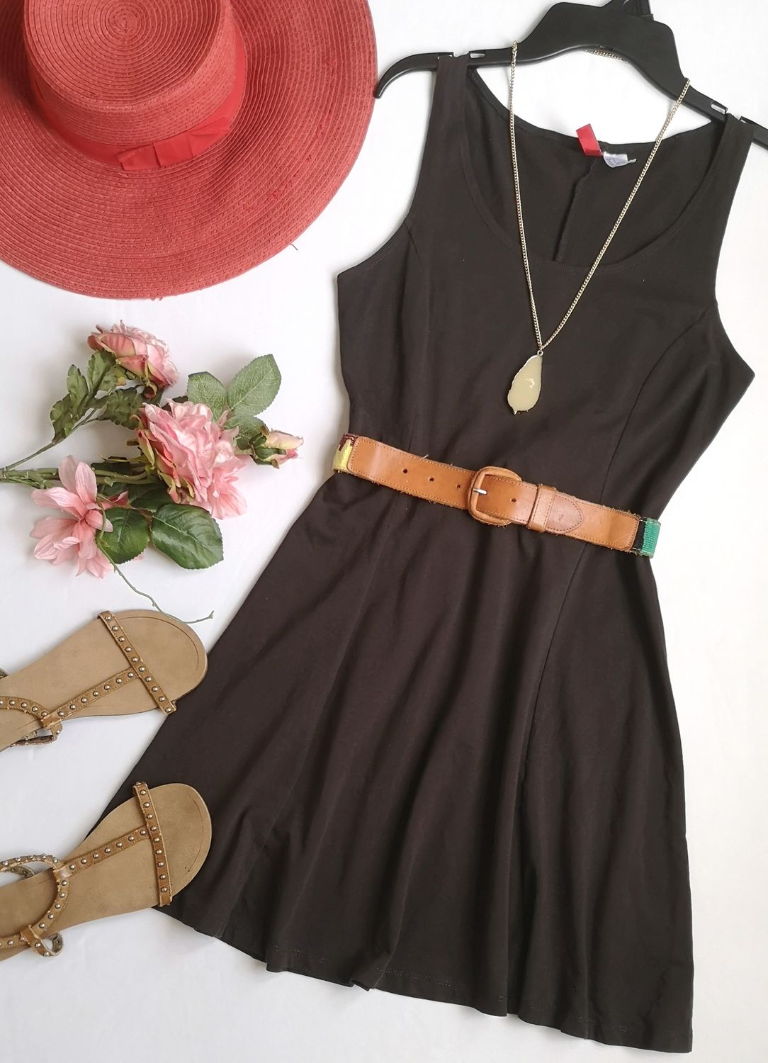 VESTIDO TELA SUAVE INCLUYE CINCHO