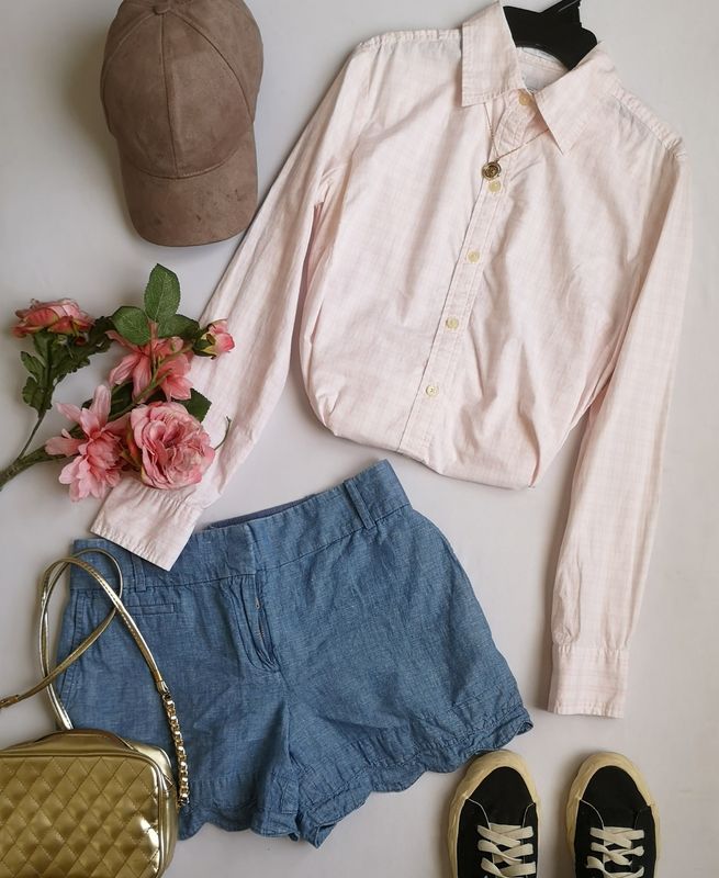SHORT CON BLUSA MANGA LARGA