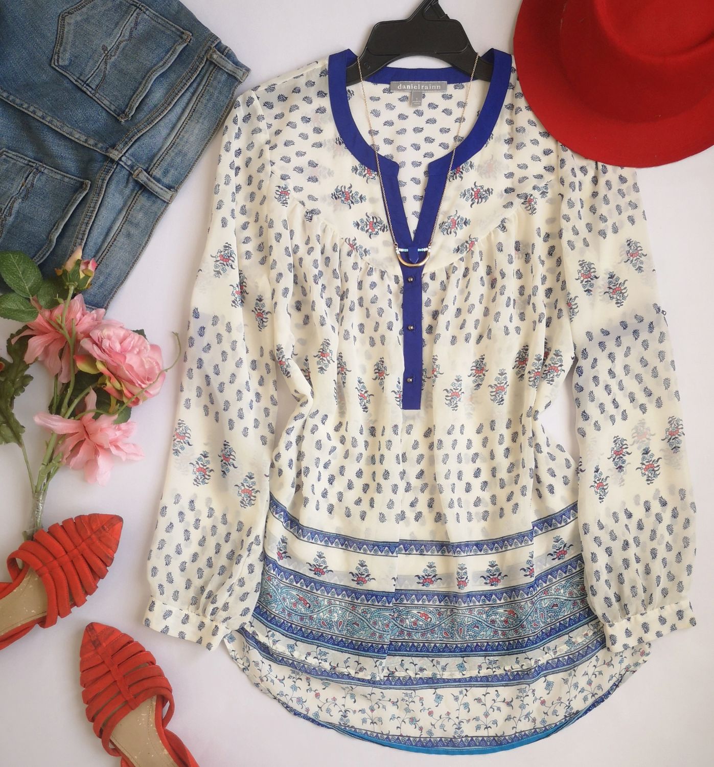 BLUSA LARGA  DE CHIFON