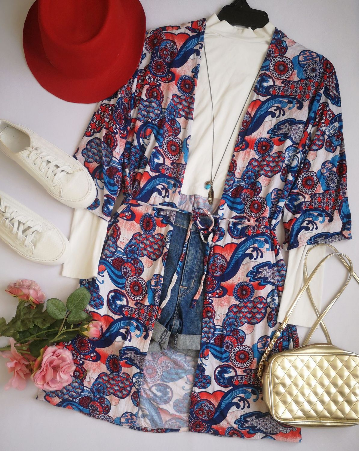 KIMONO TELA SUAVE CON CINTO 