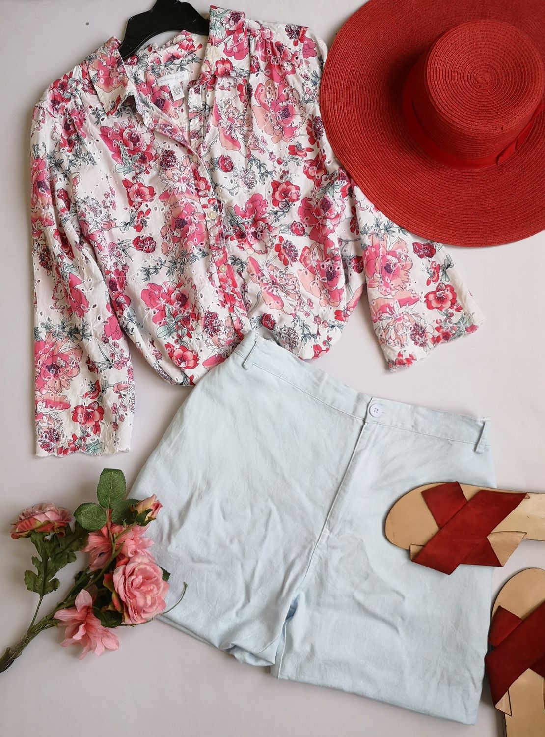 SHORT Y BLUSA CON DETALLES EN LA TELA ⚓ 💙