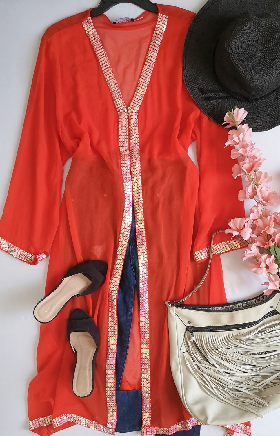KIMONO CON LENTEJUELAS