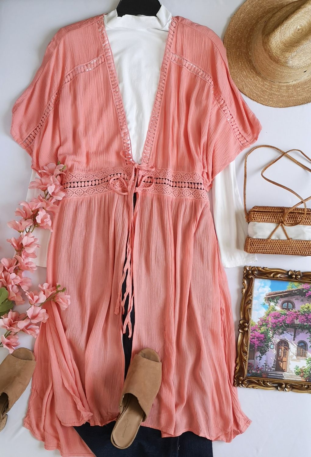 KIMONO NUEVO CON ELÁSTICO EN LA CINTURA