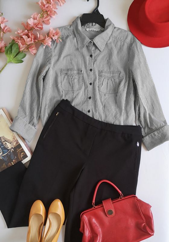 PANTALÓN SEMI FORMAL Y BLUSA MANGA 3/4 ⚓