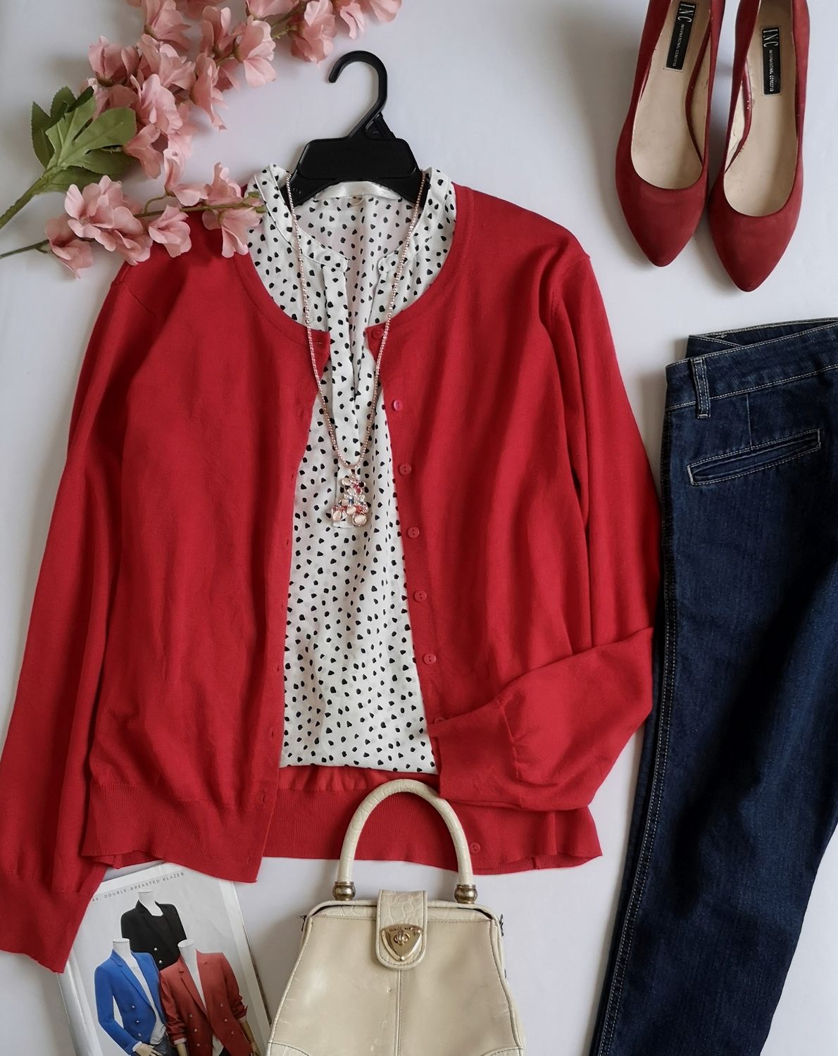 CARDIGAN CON BLUSA DE CHIFON 💙