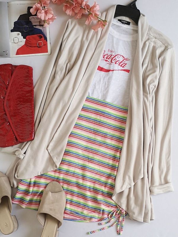 CARDIGAN CON FALDA CORTA 💙