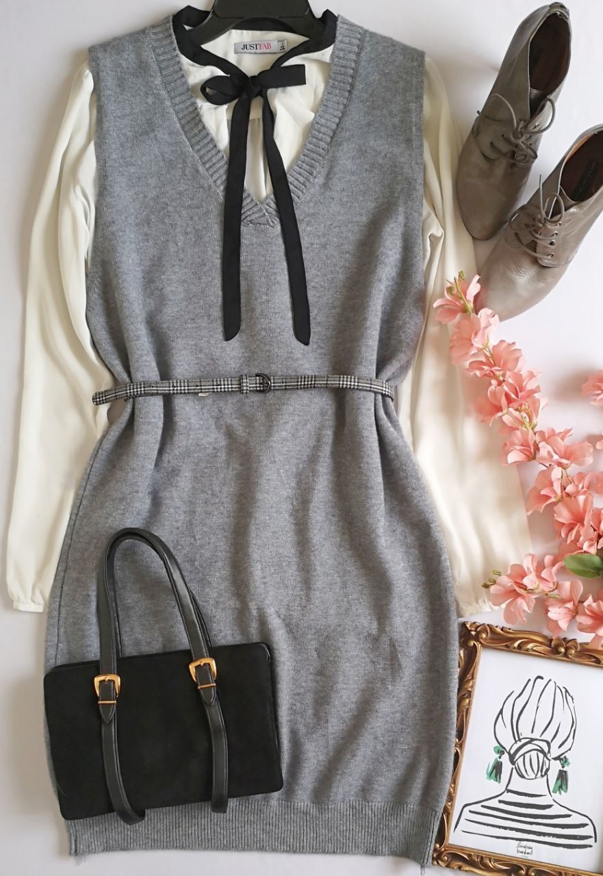 VESTIDO TEJIDO SIN MANGAS INCLUYE CINCHO 