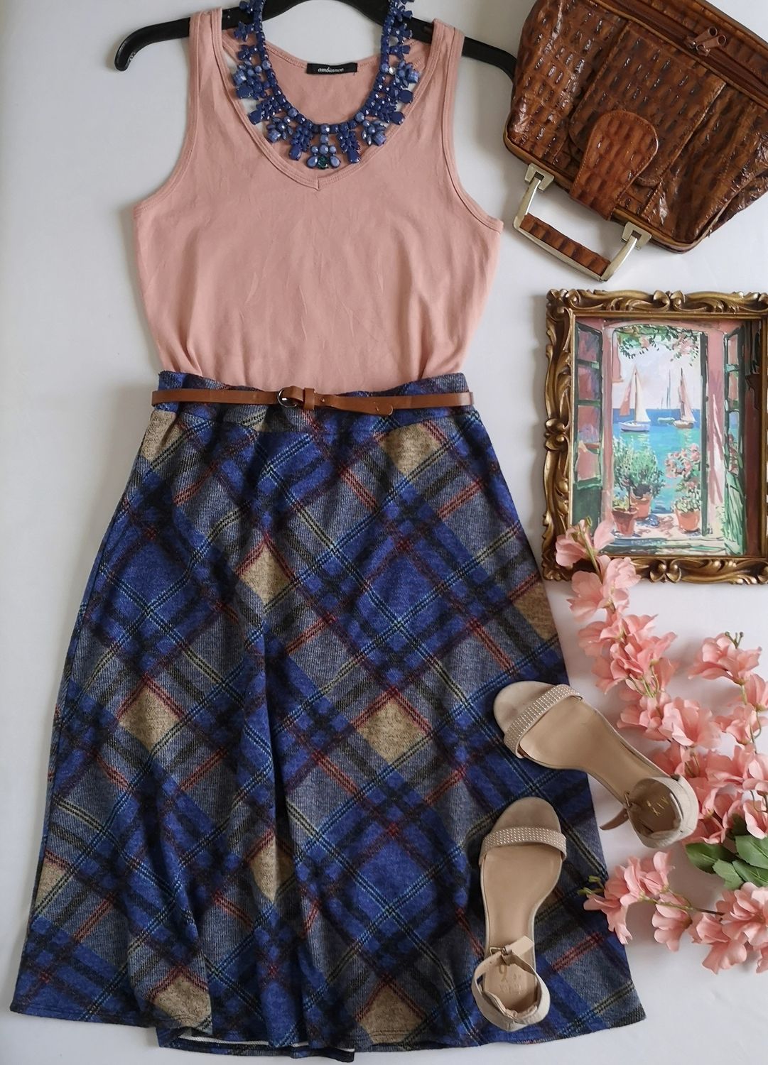 BODY CON FALDA MIDI ⚓