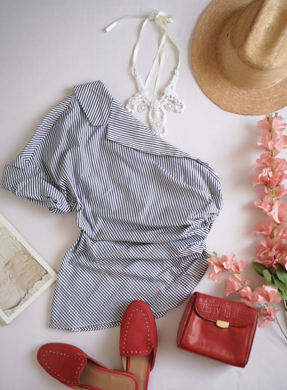 BLUSA CUELLO ASIMÉTRICO ❤️
