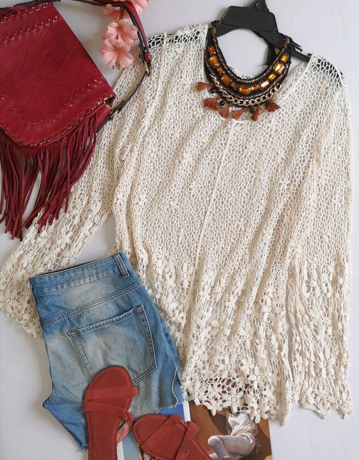 BLUSA TIPO CROCHET