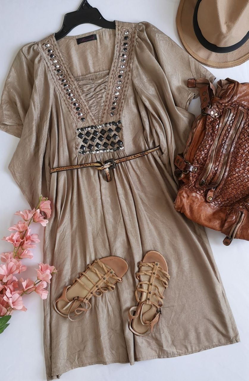 VESTIDO HOLGADO INCLUYE CINCHO ⚓