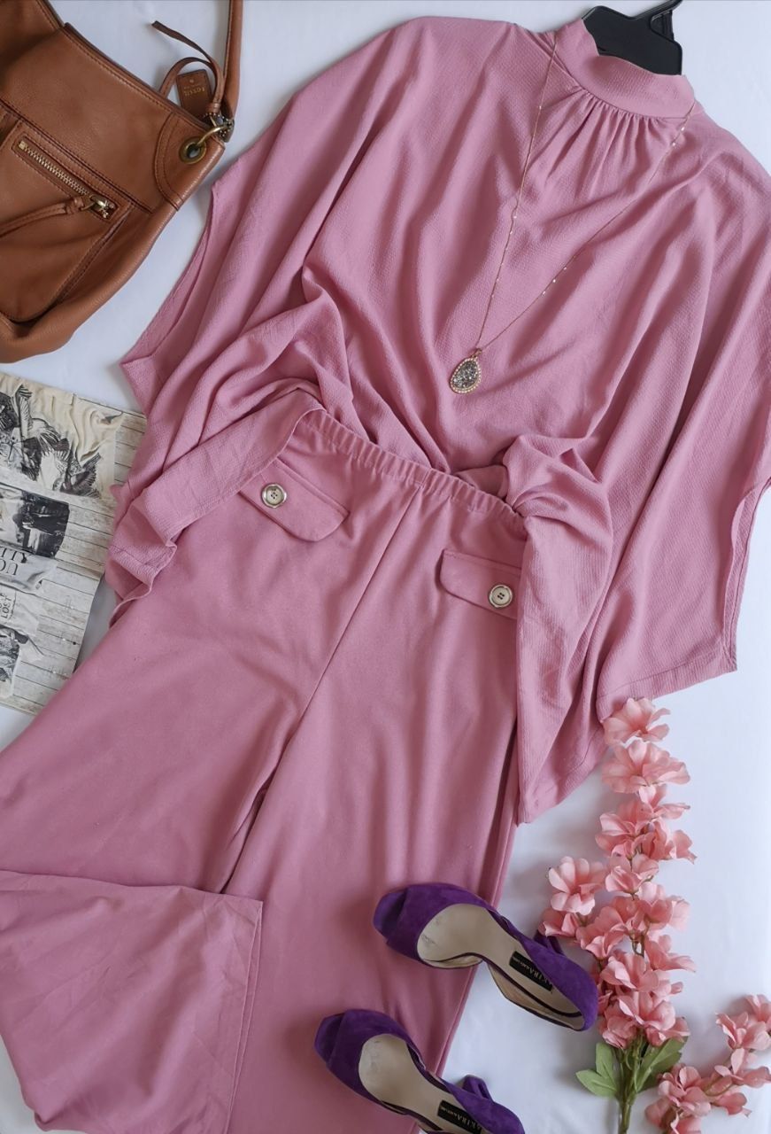  BLUSA ASIMÉTRICA CON PALAZZO⚓
