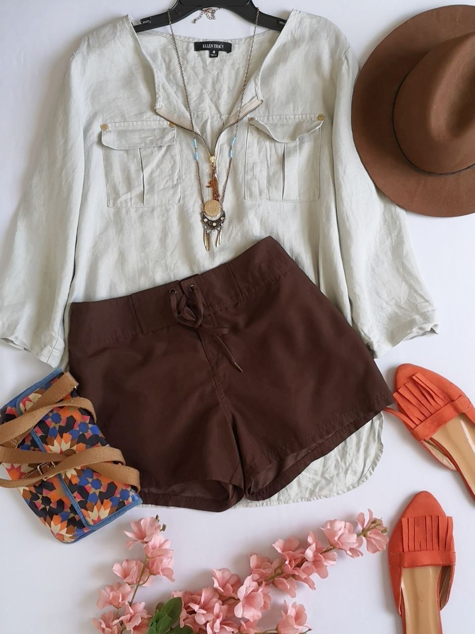 BLUSA DE LINO CON SHORT