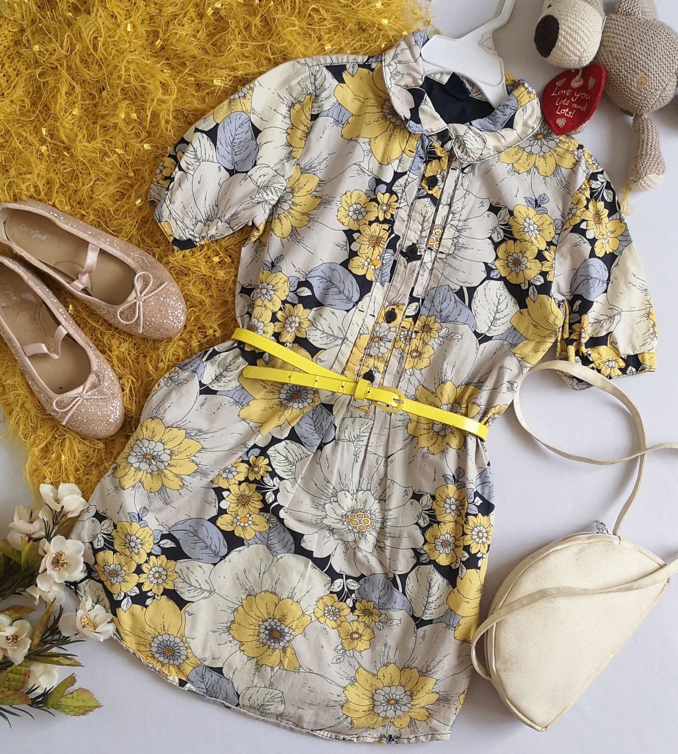 VESTIDO CON BOLSAS A LOS LADOS INCLUYE CINCHO