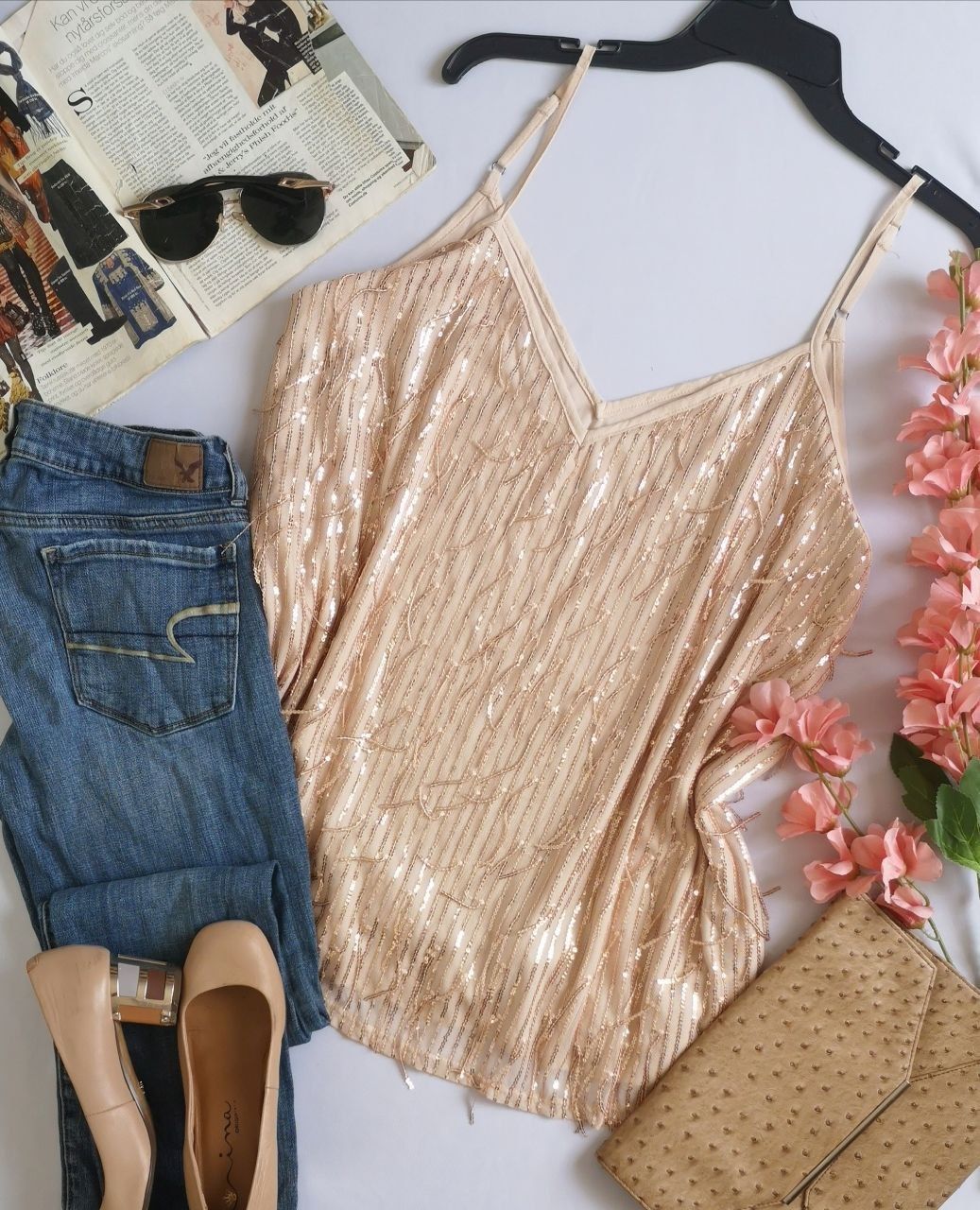 BLUSA  CON LENTEJUELAS ⚓