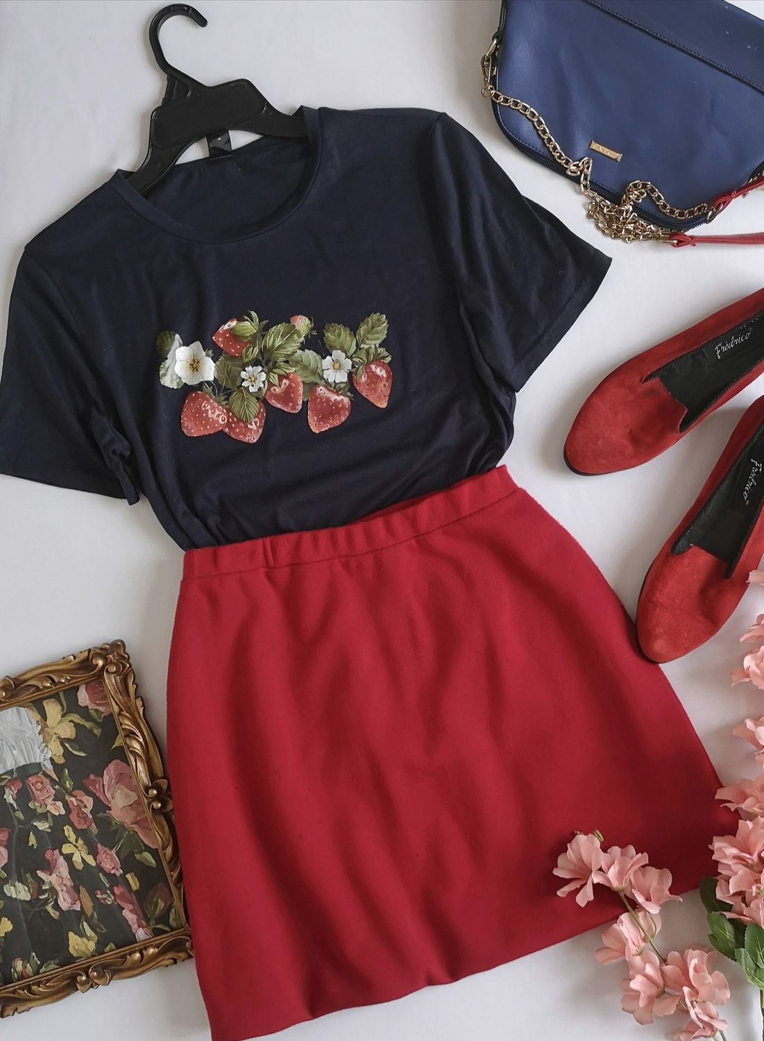 BLUSA MANGA CORTA Y FALDA ⚓💙
