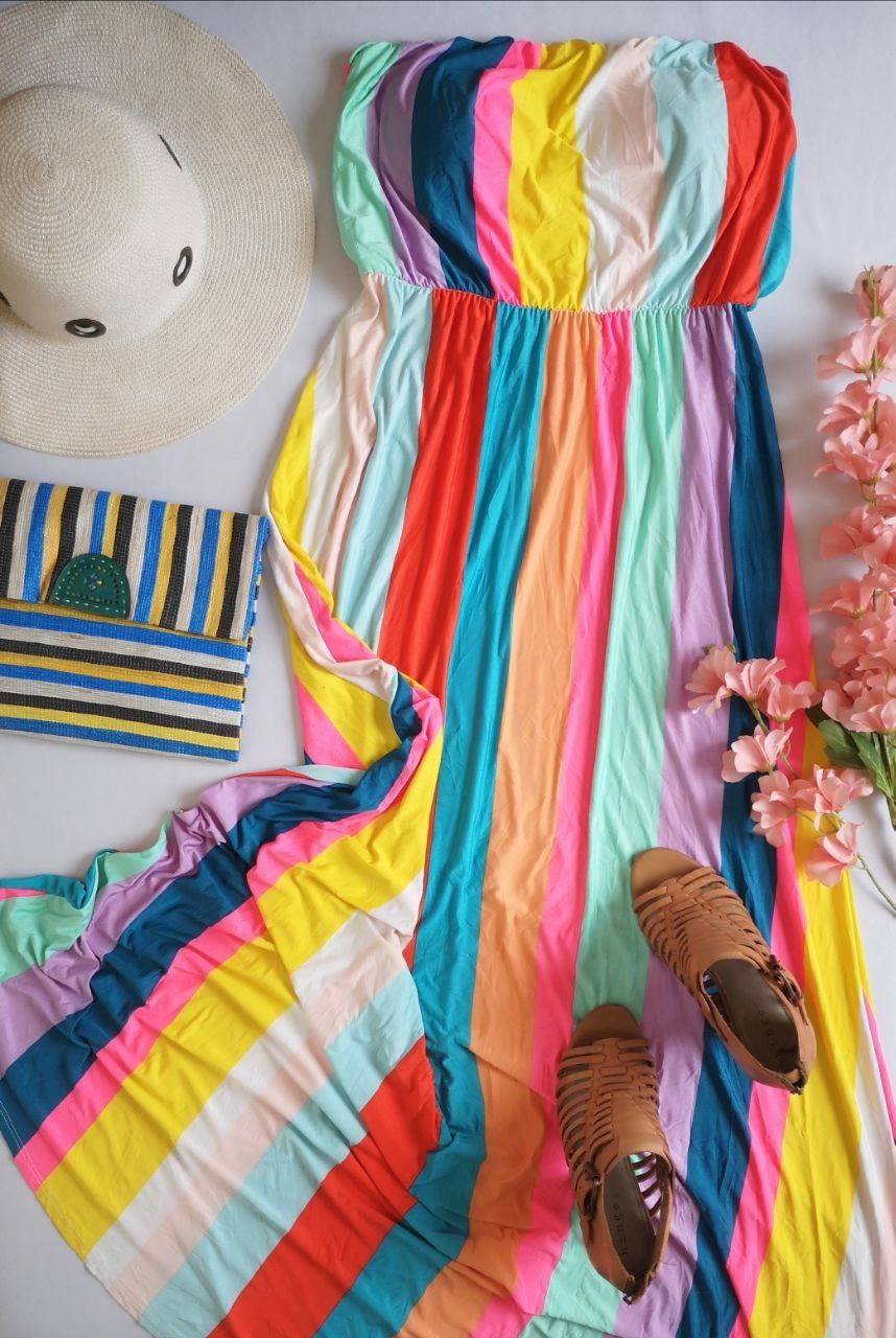MAXI VESTIDO STRAPLESS 