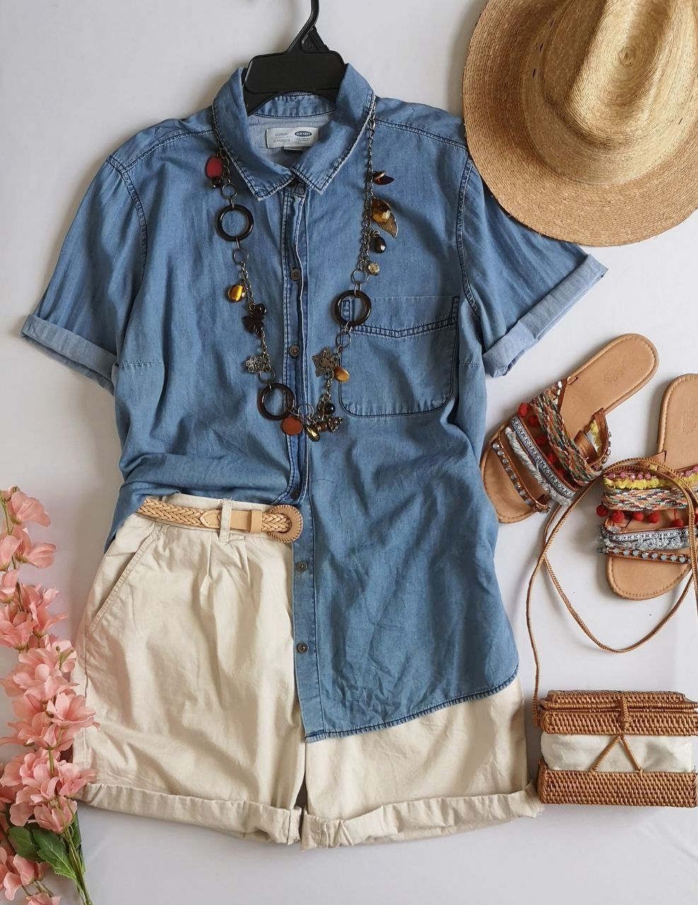 BLUSA LONA SUAVE CON BERMUDA ⚓