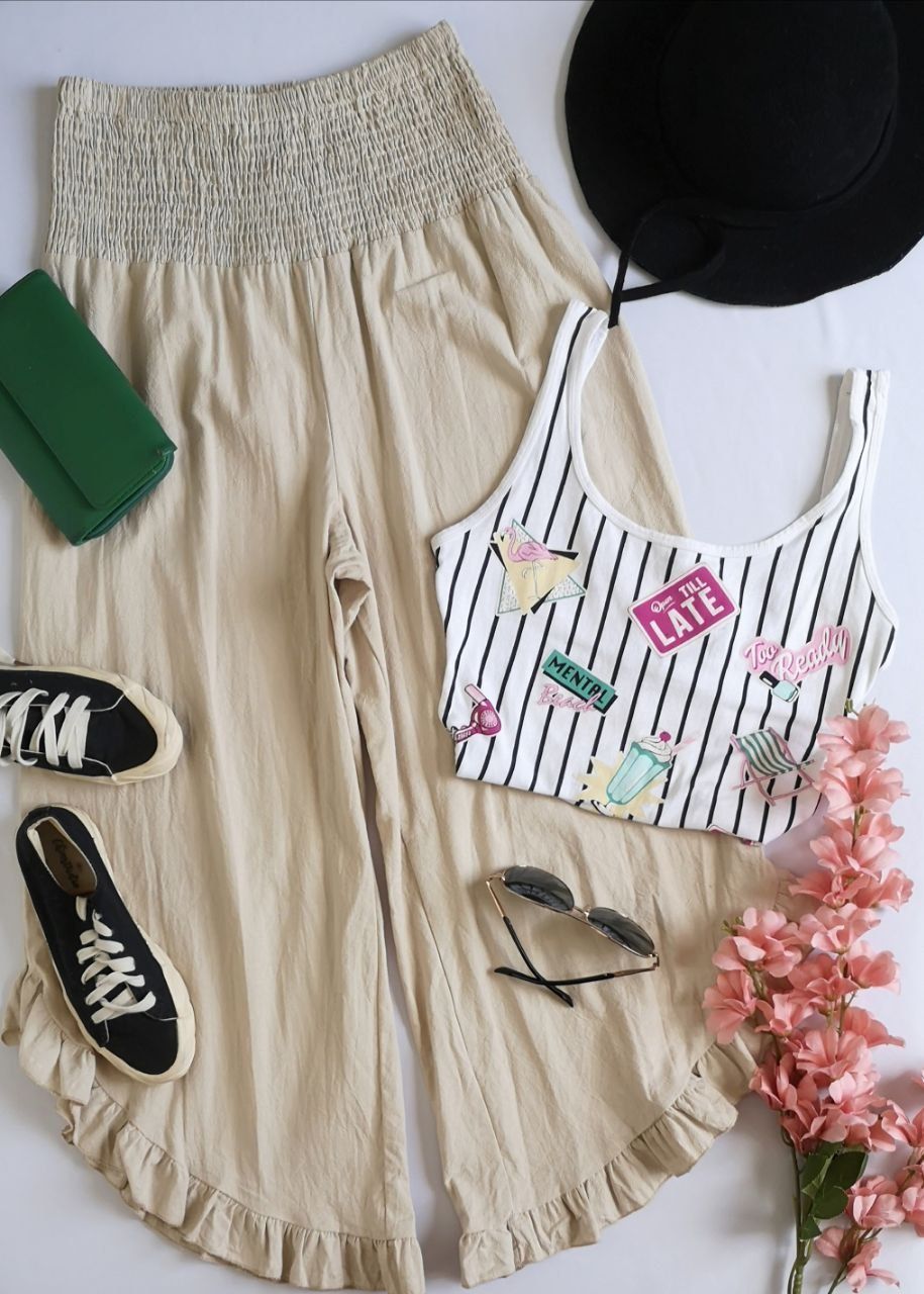 CROPTOP CON PALAZZO NUEVO❤️