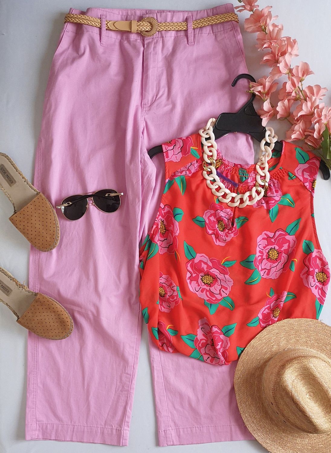 BLUSA SIN MANGAS Y PANTALÓN TIPO PALAZZO