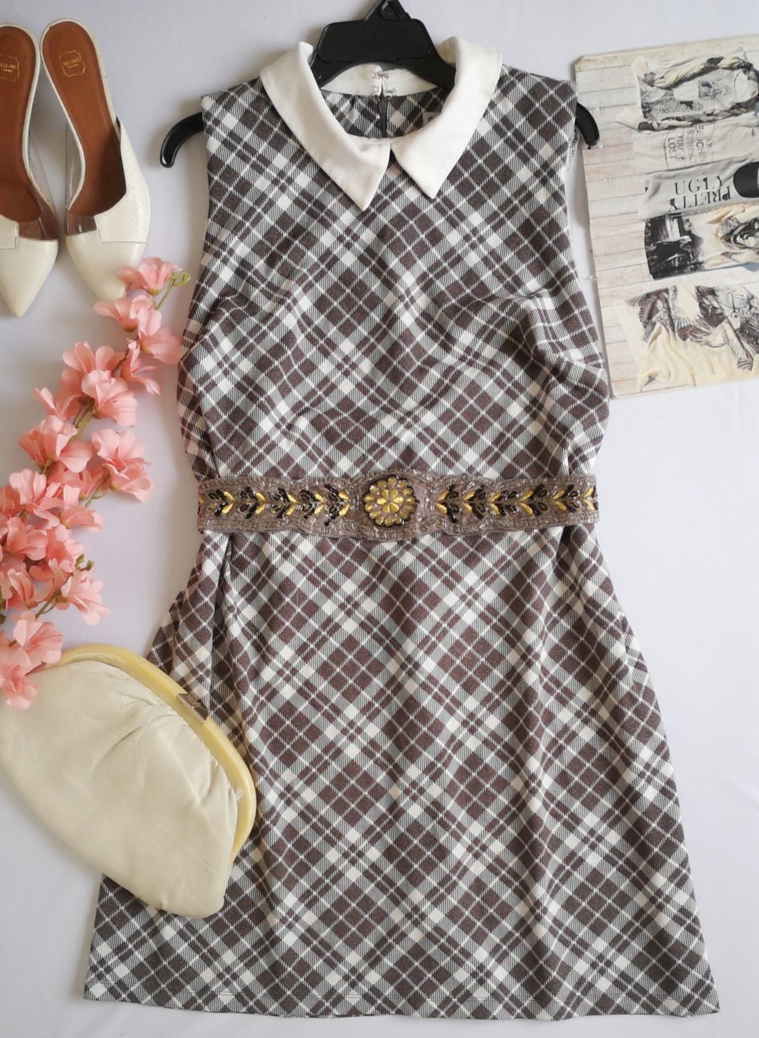 VESTIDO SIN MANGAS INCLUYE CINCHO ❤️⚓