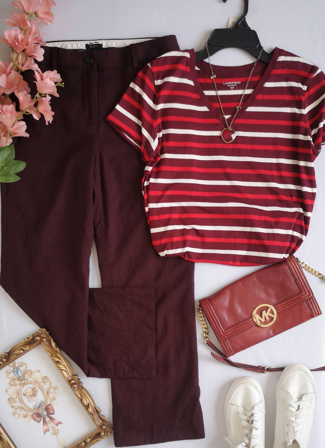 BLUSA MANGA CORTA Y PANTALÓN ESTILO WINDSOR ⚓