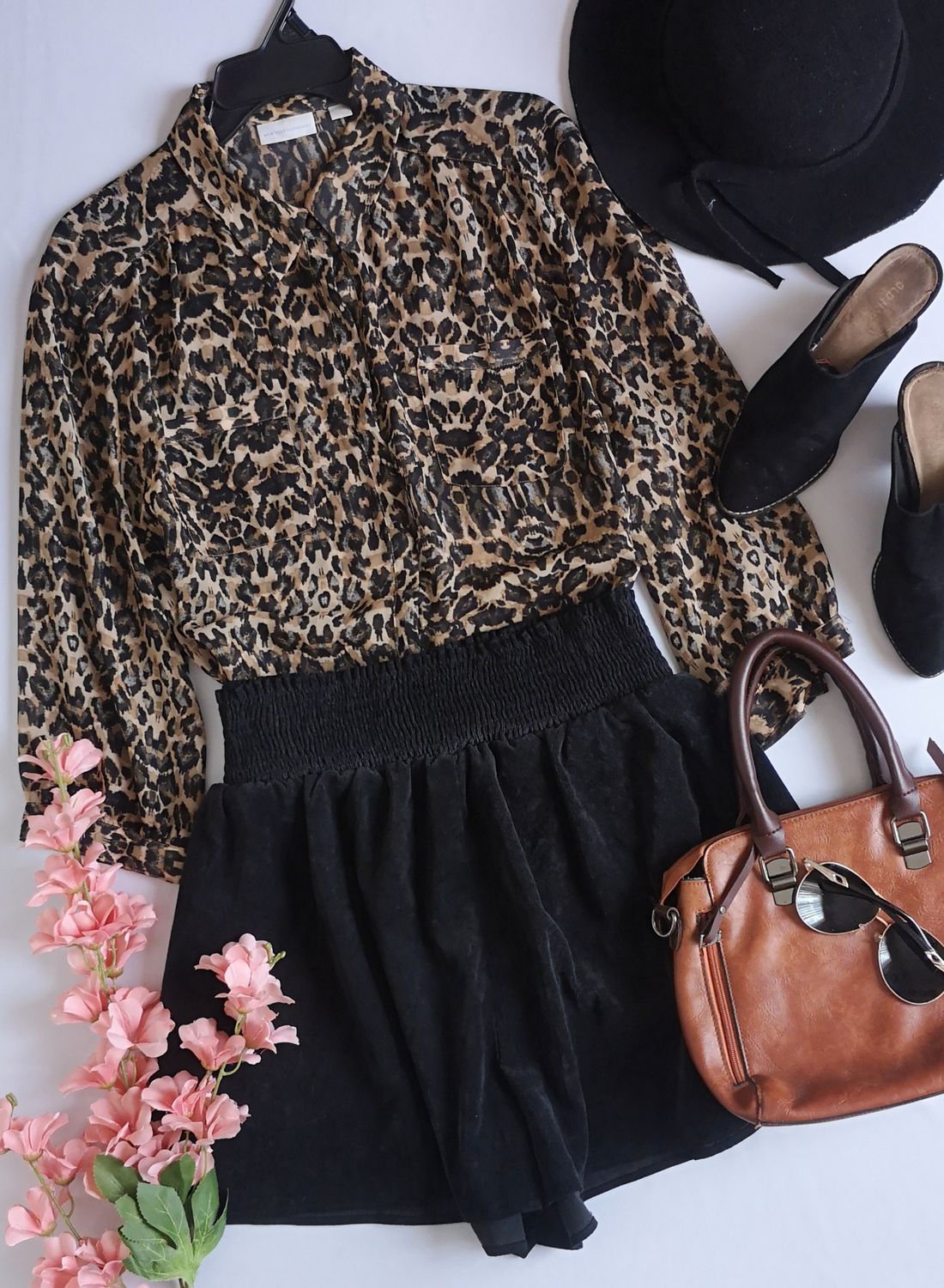 FALDA PANTALONETA Y BLUSA DE CHIFÓN ❤️⚓