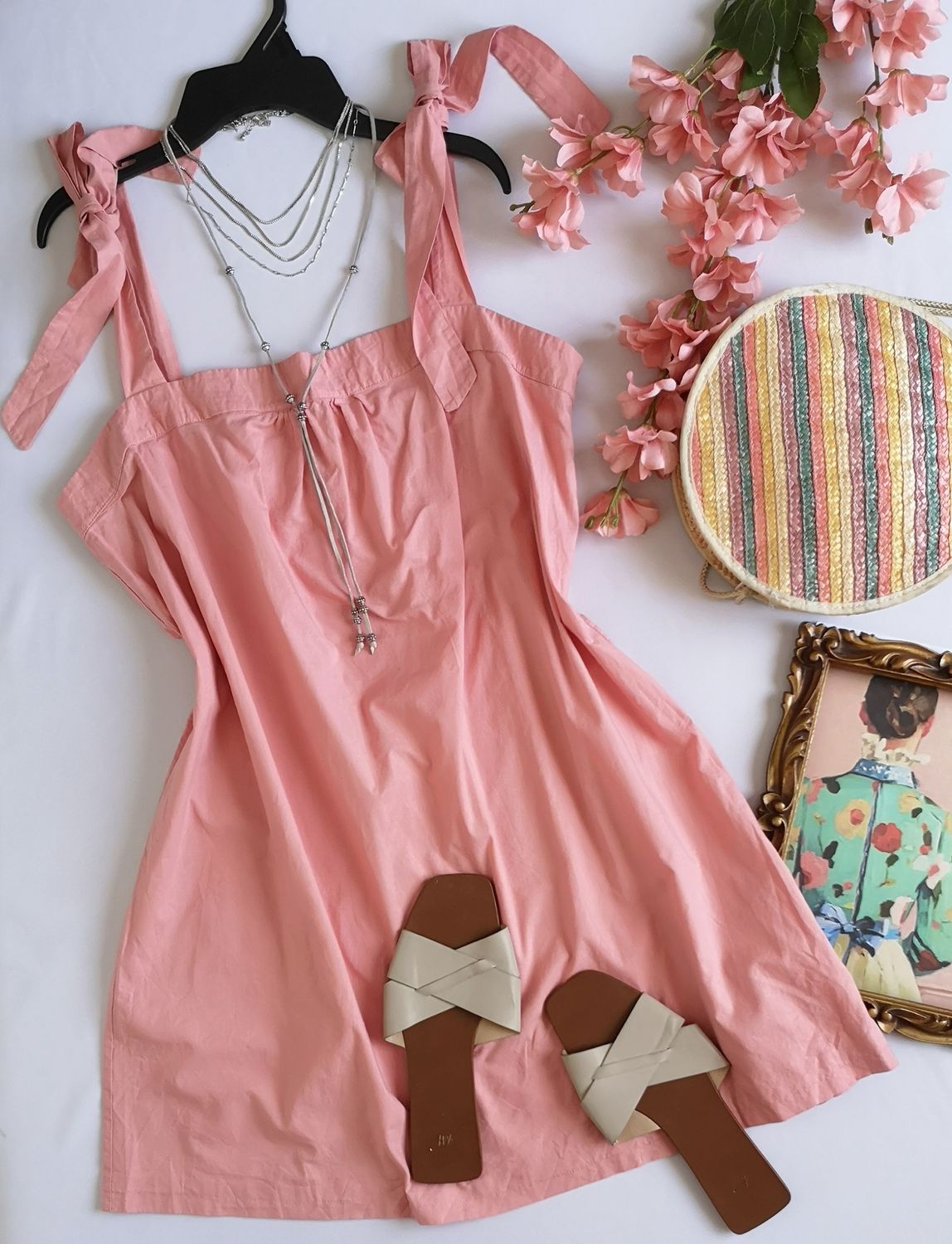 VESTIDO HOLGADO INCLUYE COLLAR