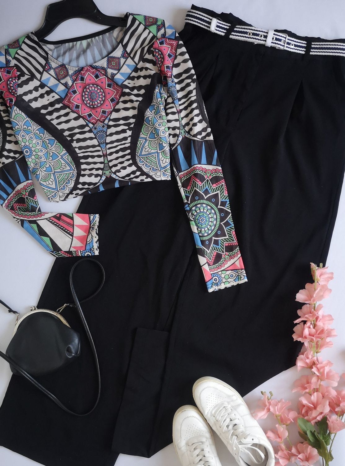 TOP MANGA LARGA Y PANTALÓN WIDE LEG ⚓💙