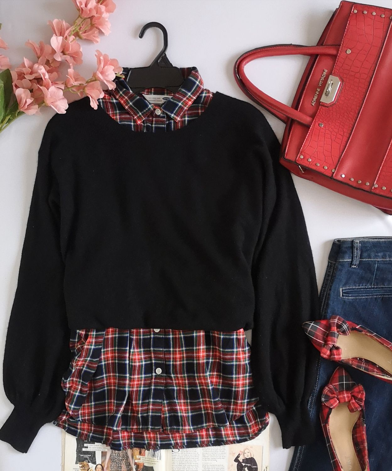 BLUSA MANGA LARGA Y SUÉTER MANGAS BOMBACHAS 💙
