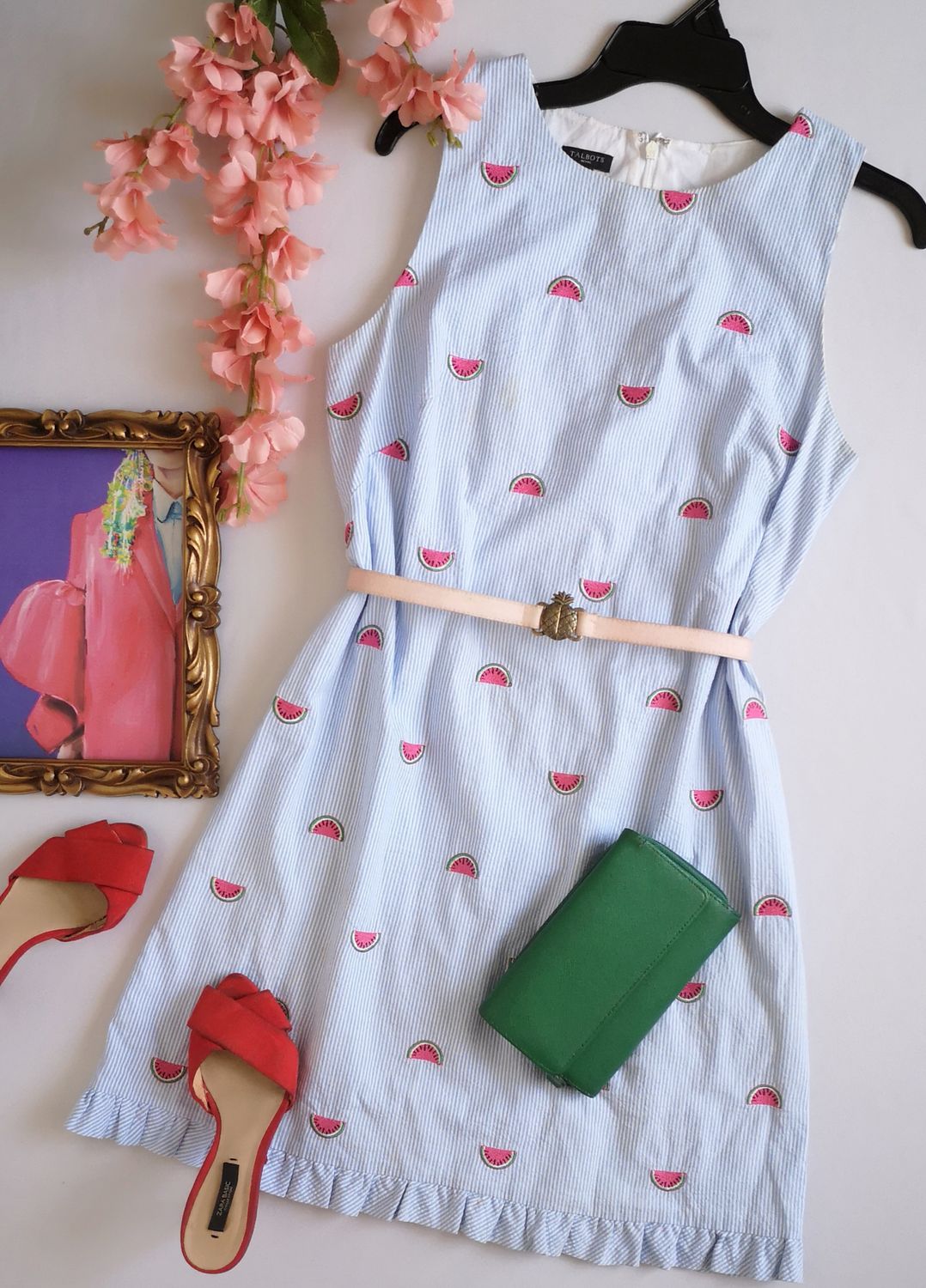 VESTIDO ABAJO DE LA RODILLA INCLUYE CINCHO ❤️