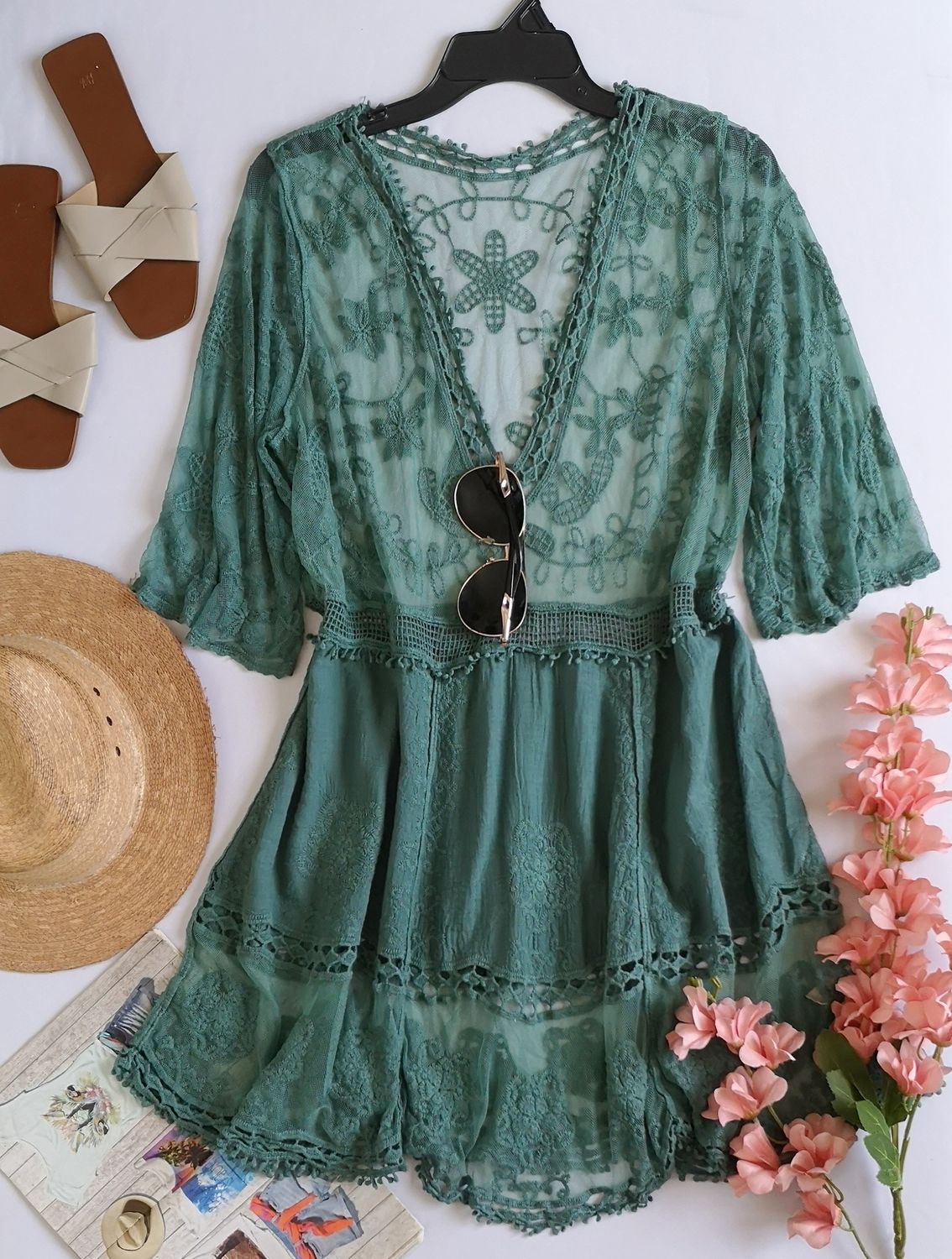BLUSA LARGA BORDADA
