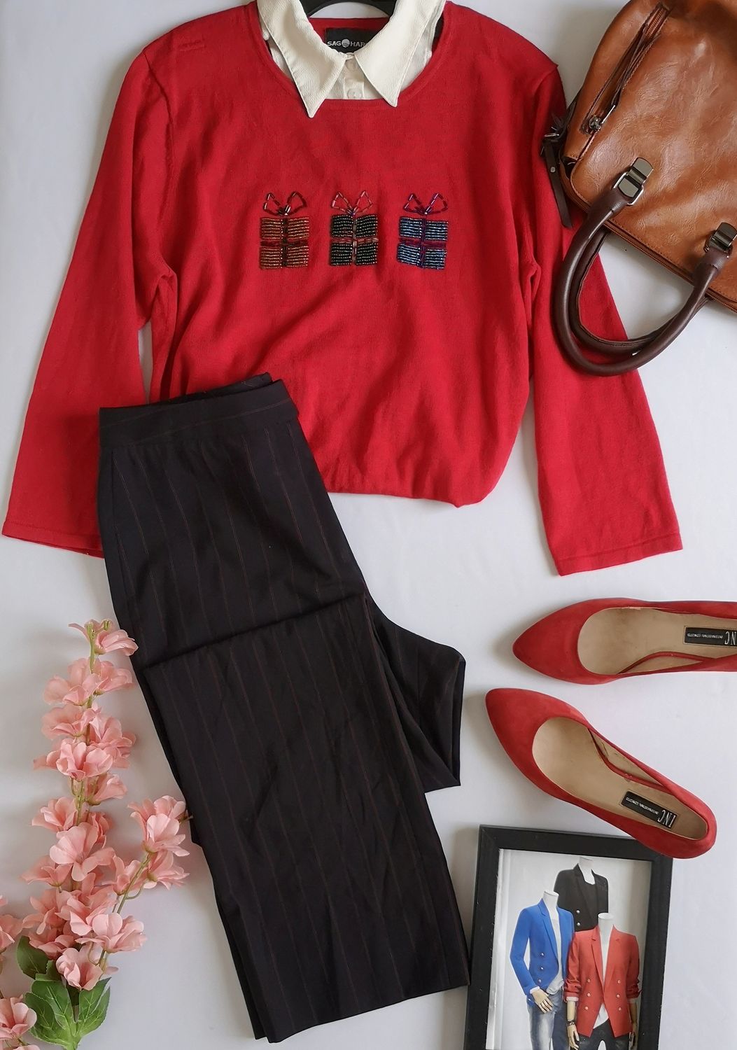 SUÉTER BORDADO Y PANTALÓN SEMIFORMAL ⚓