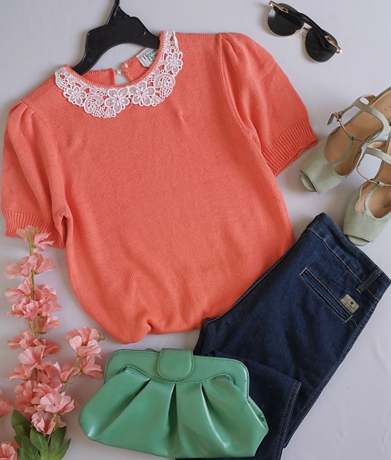 BLUSA VINTAGE CUELLO BEBE ❤️