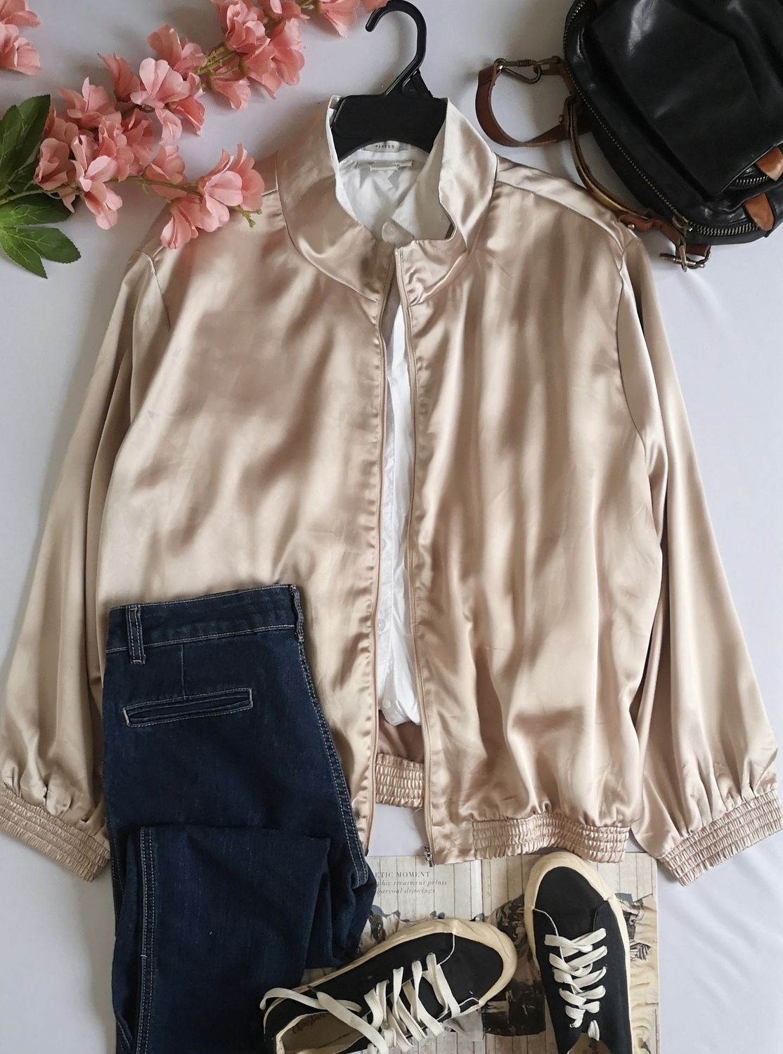 BOMBER JACKET TIPO SEDA ❤️