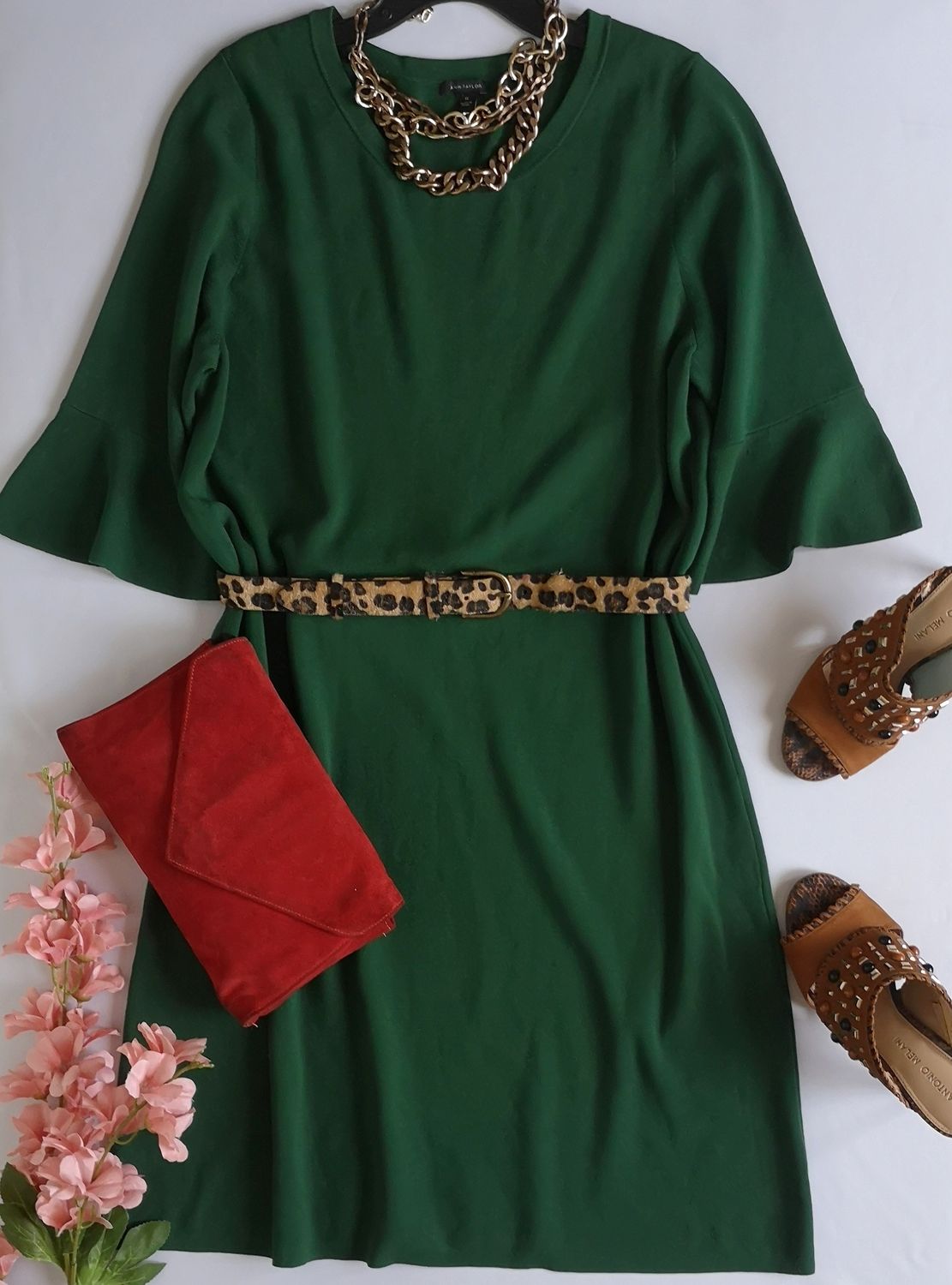 VESTIDO MANGA CORTA INCLUYE CINCHO