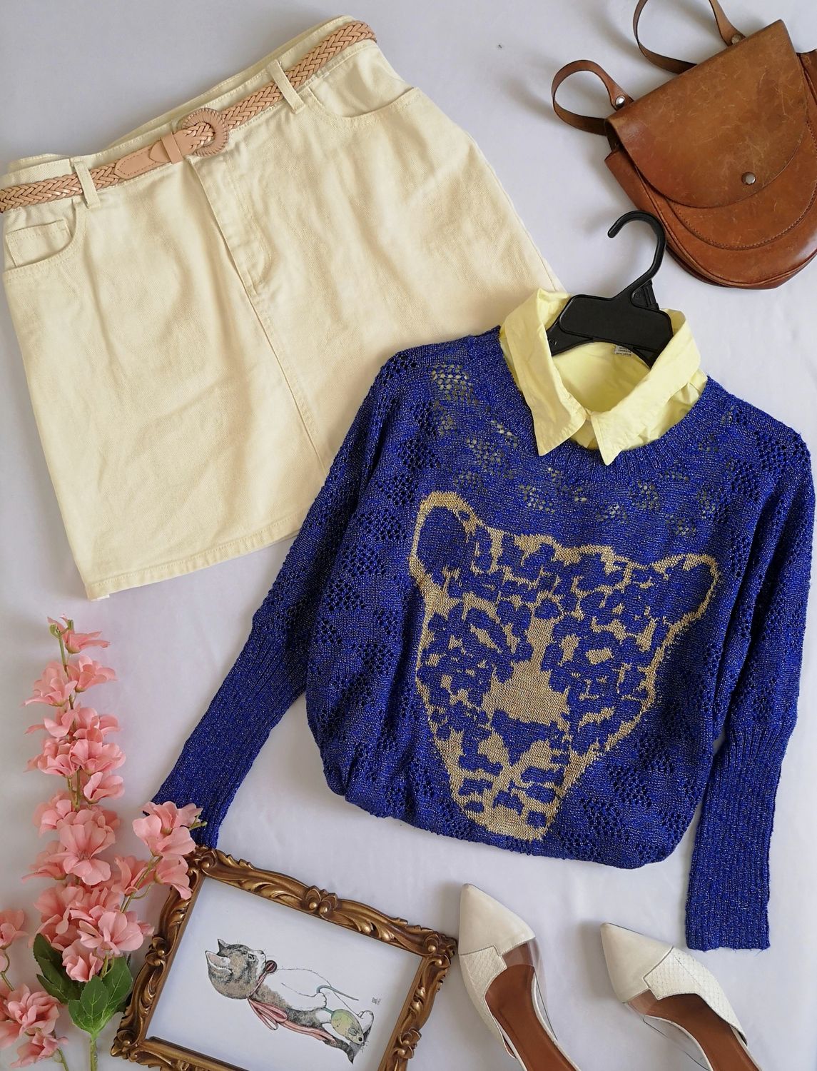 FALDA DE LONA Y SUÉTER LIVIANO 💙