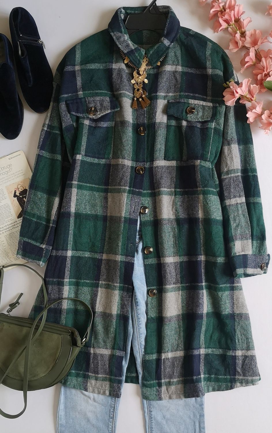 CHAQUETA LARGA 💙