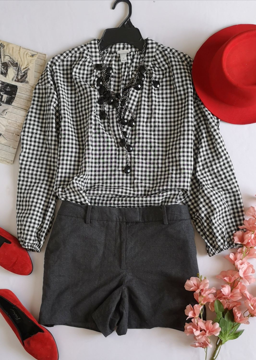 SHORT CON BOLSAS Y BLUSA MANGAS ANCHAS ⚓