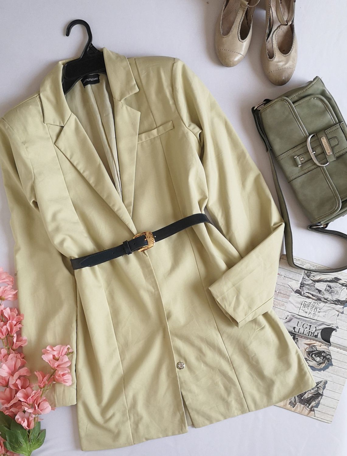 BLAZER LARGO INCLUYE CINCHO ❤️