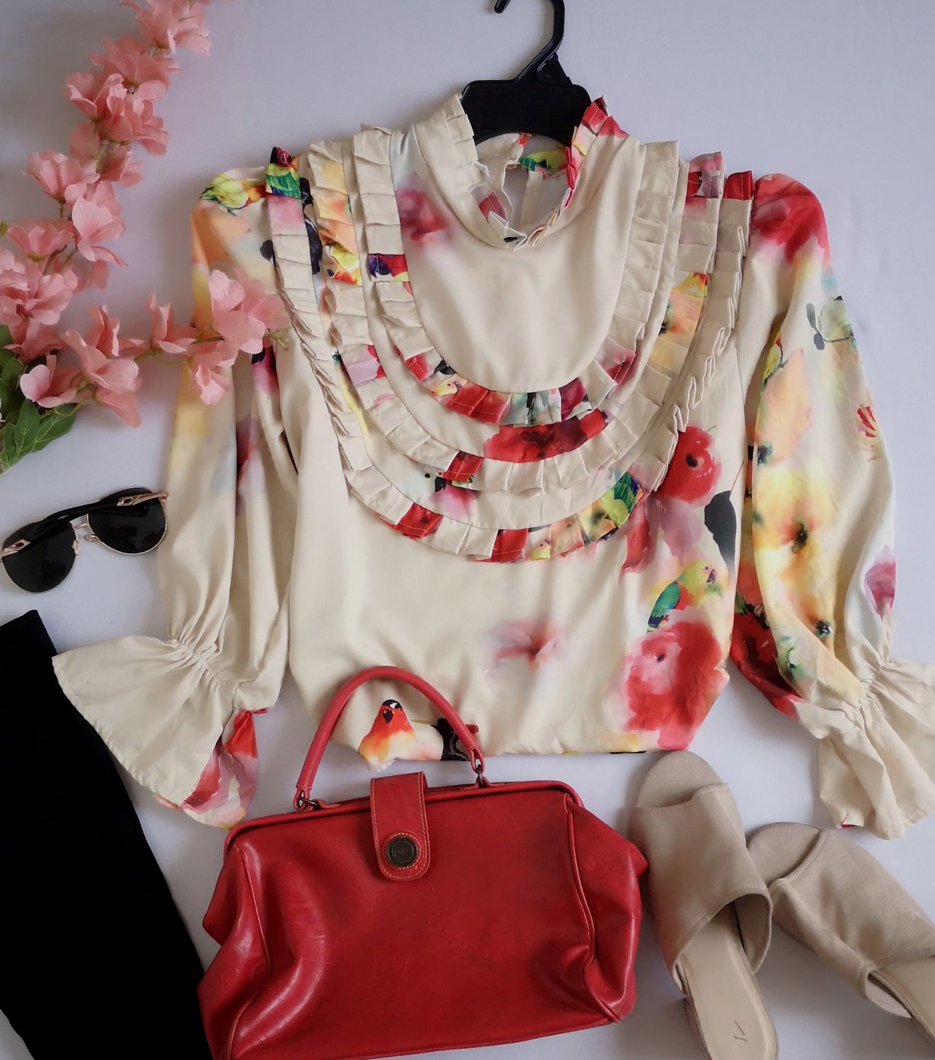 BLUSA MANGAS BOMBACHAS